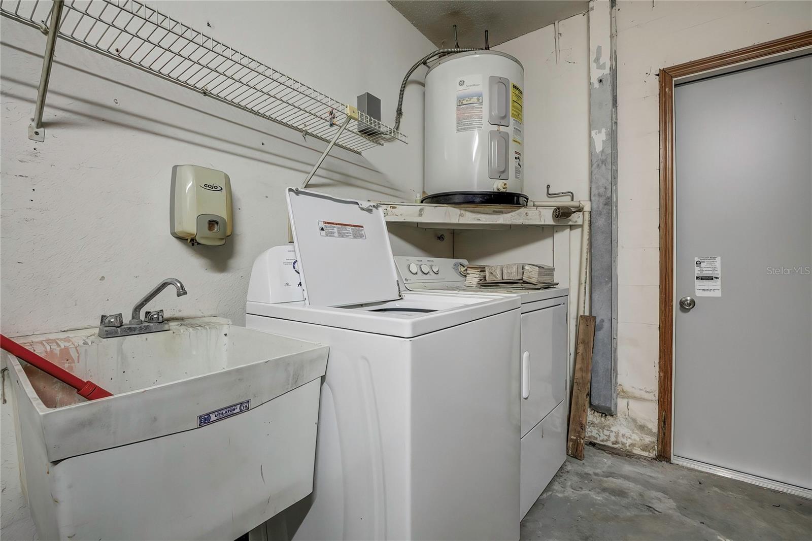 Laundry Area in Garage