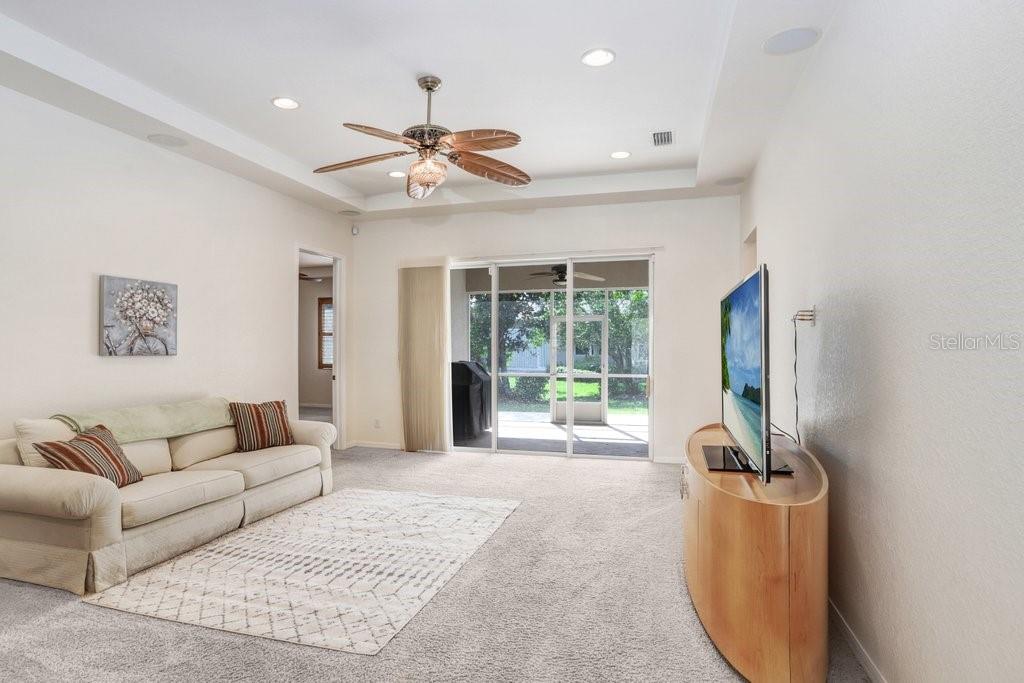 Living Room with Sliders to the back patio