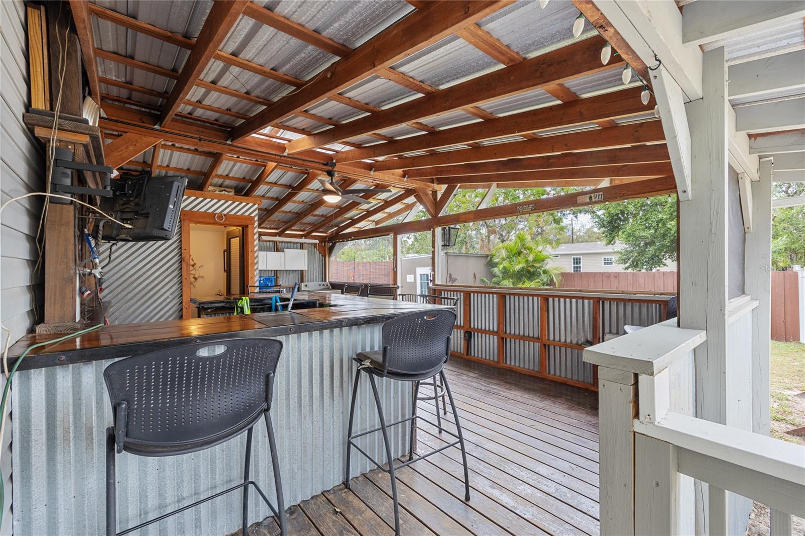 Back Porch / Bar / Laundry Area