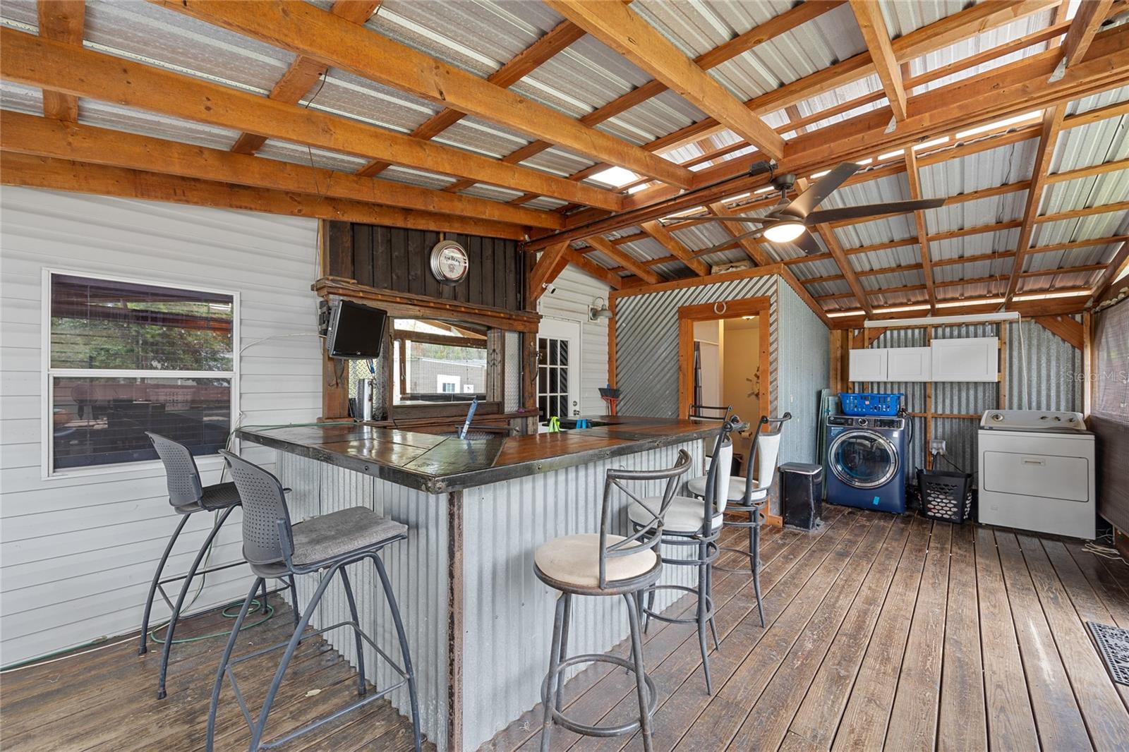 Back Porch / Bar / Laundry Area