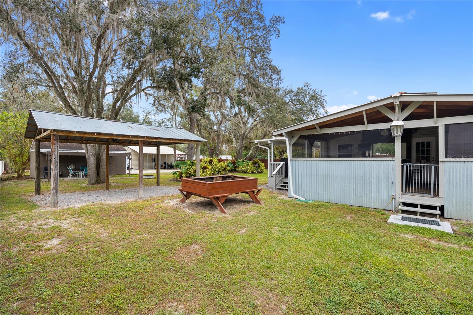 Carport / Planter / Back Porch / Yard