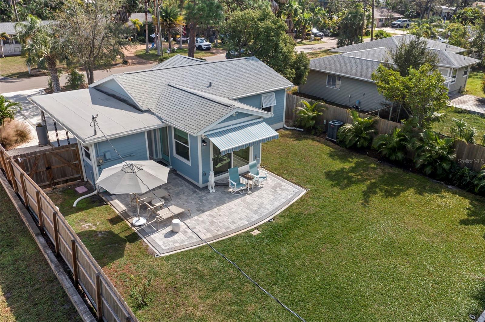 Double gates from the front will allow for recreational vehicles to be pulled into backyard.