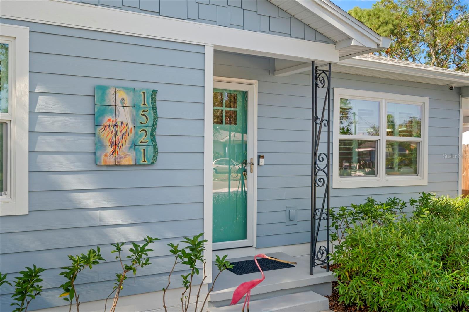 House number was custom designed by Brenda McMahon Art Gallery in Gulfport.