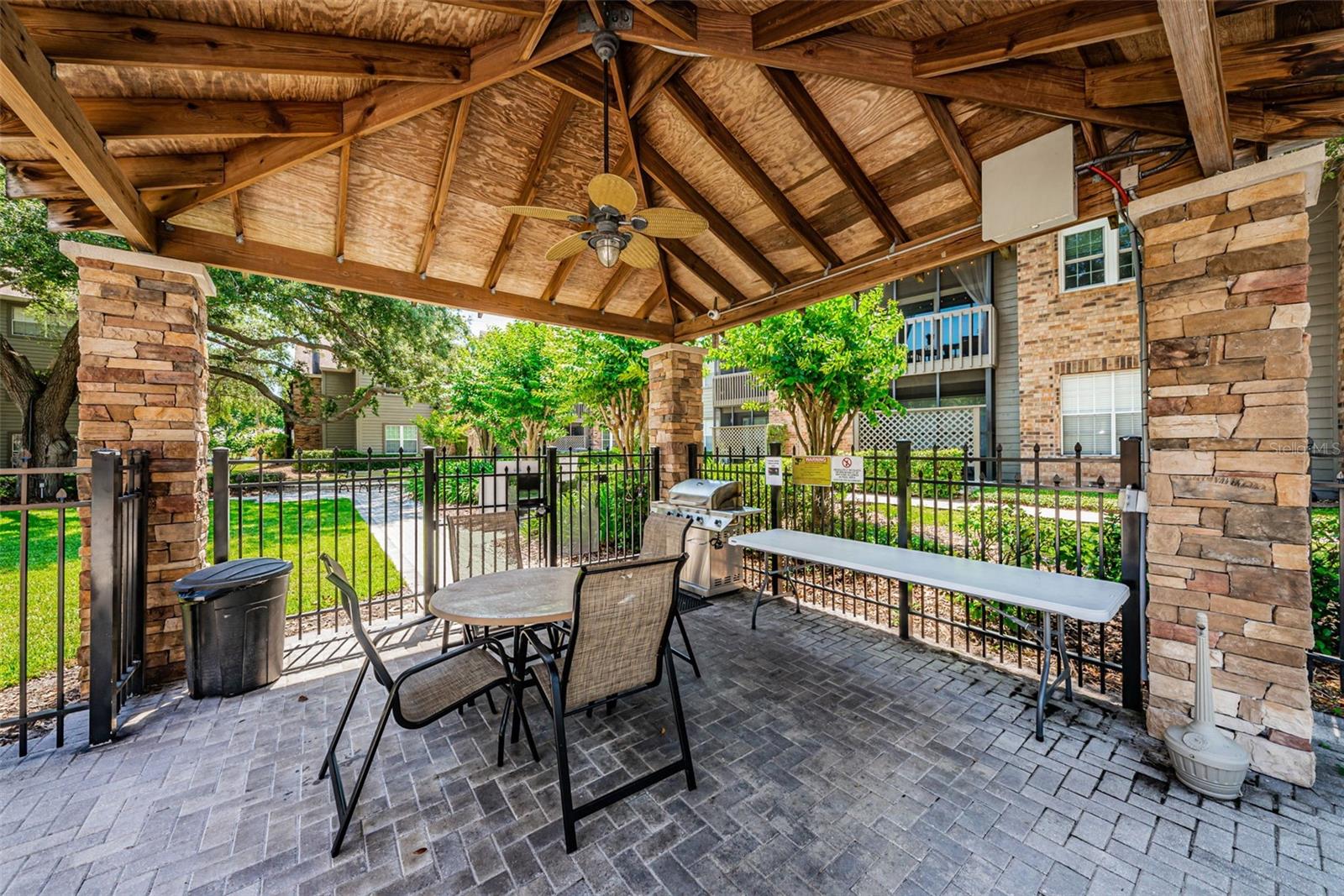 Covered Gazebo w/ grill