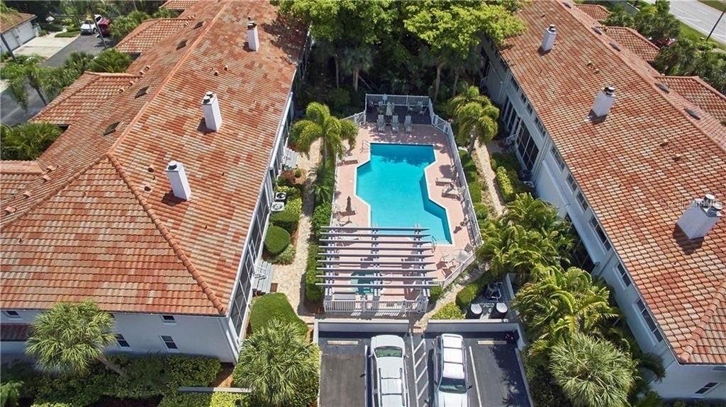 Aerial View of Community Pool