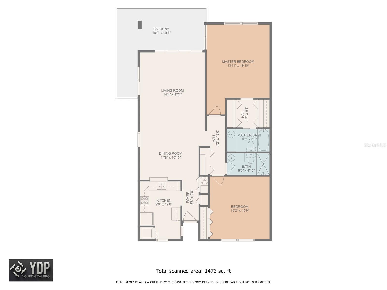 ... Floorplans.....CAD File Available.. Large Two Bedroom - Two Bath - Corner Unit #301..