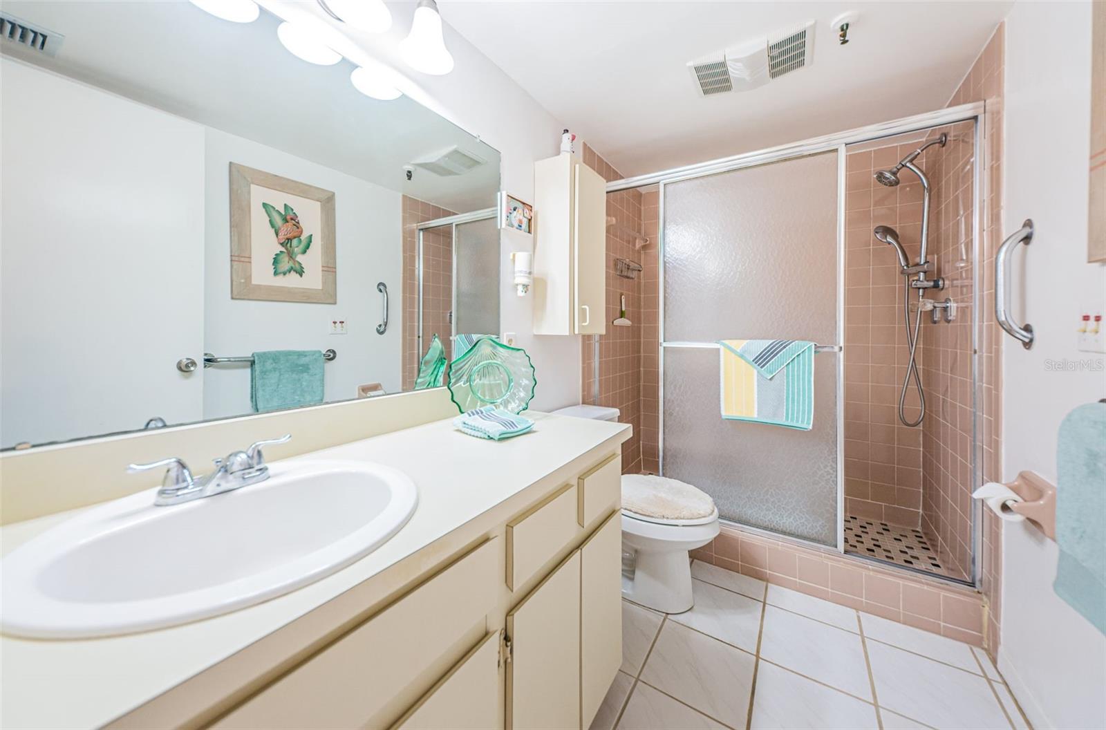 ..Guest Bathroom with Walk in Shower..