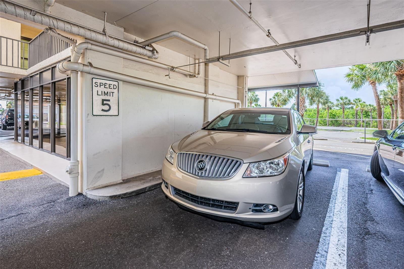 .. Rare Unit with Two Parking Spaces - One By The North Lobby ands the Other By the East Stairwell by  Corner Unit # 301. Plenty of Guest Parking as well.. Still Doesn't Hurt to control Two Spots..