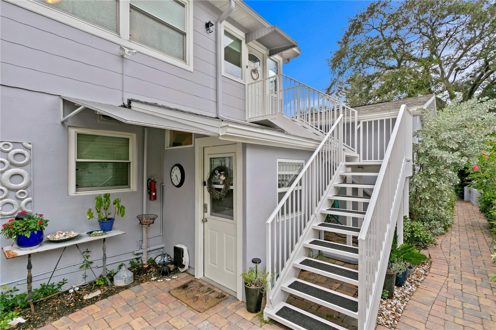 Stairs to backhouse/apartment