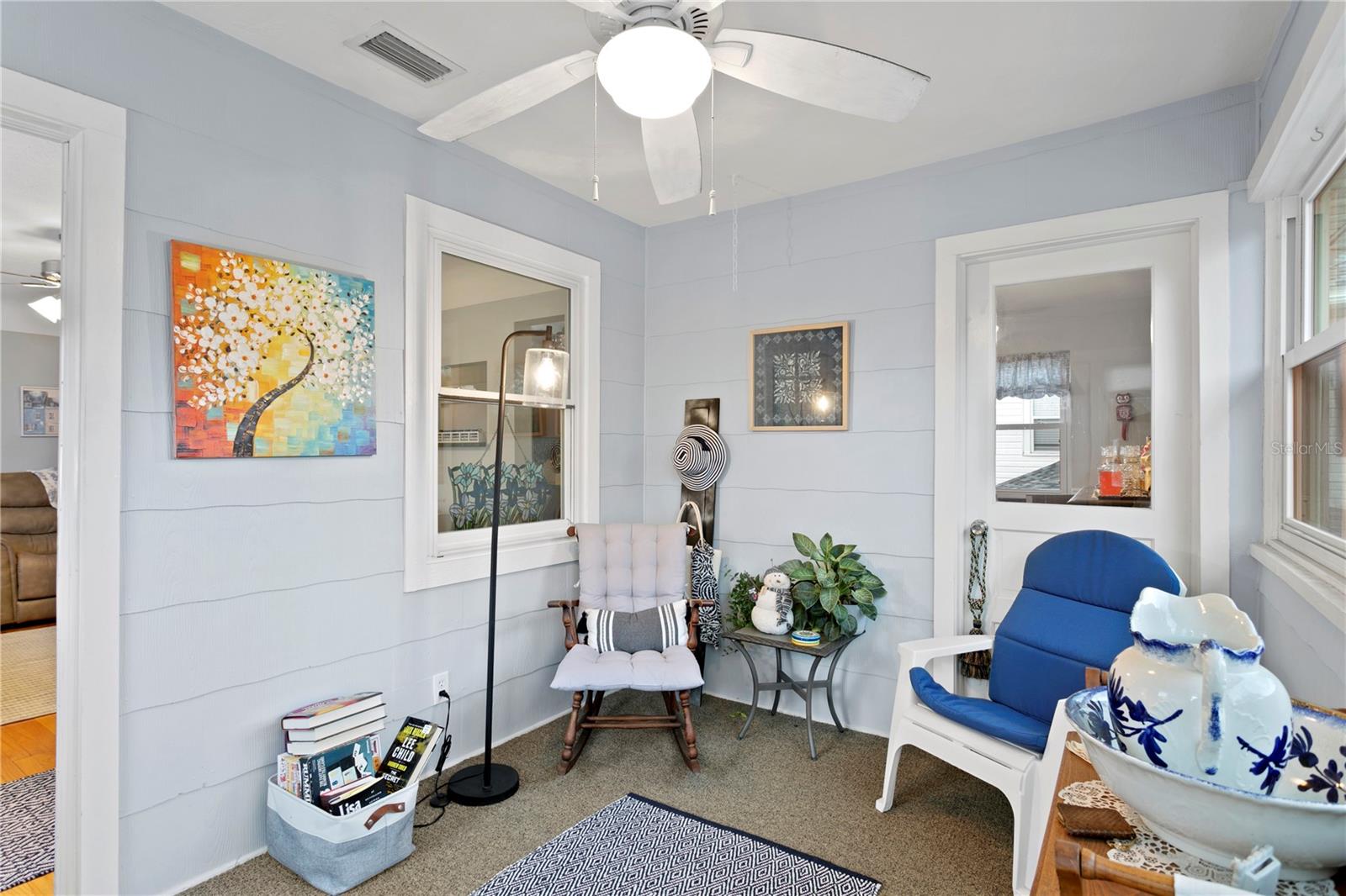 Entrance to back house through sunroom