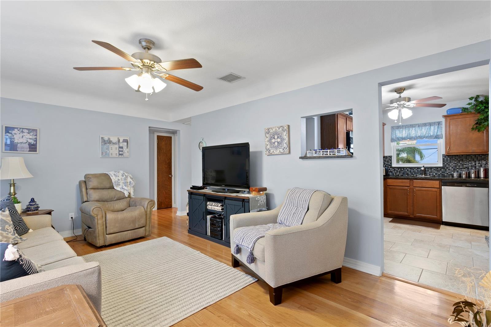 Living room of back house