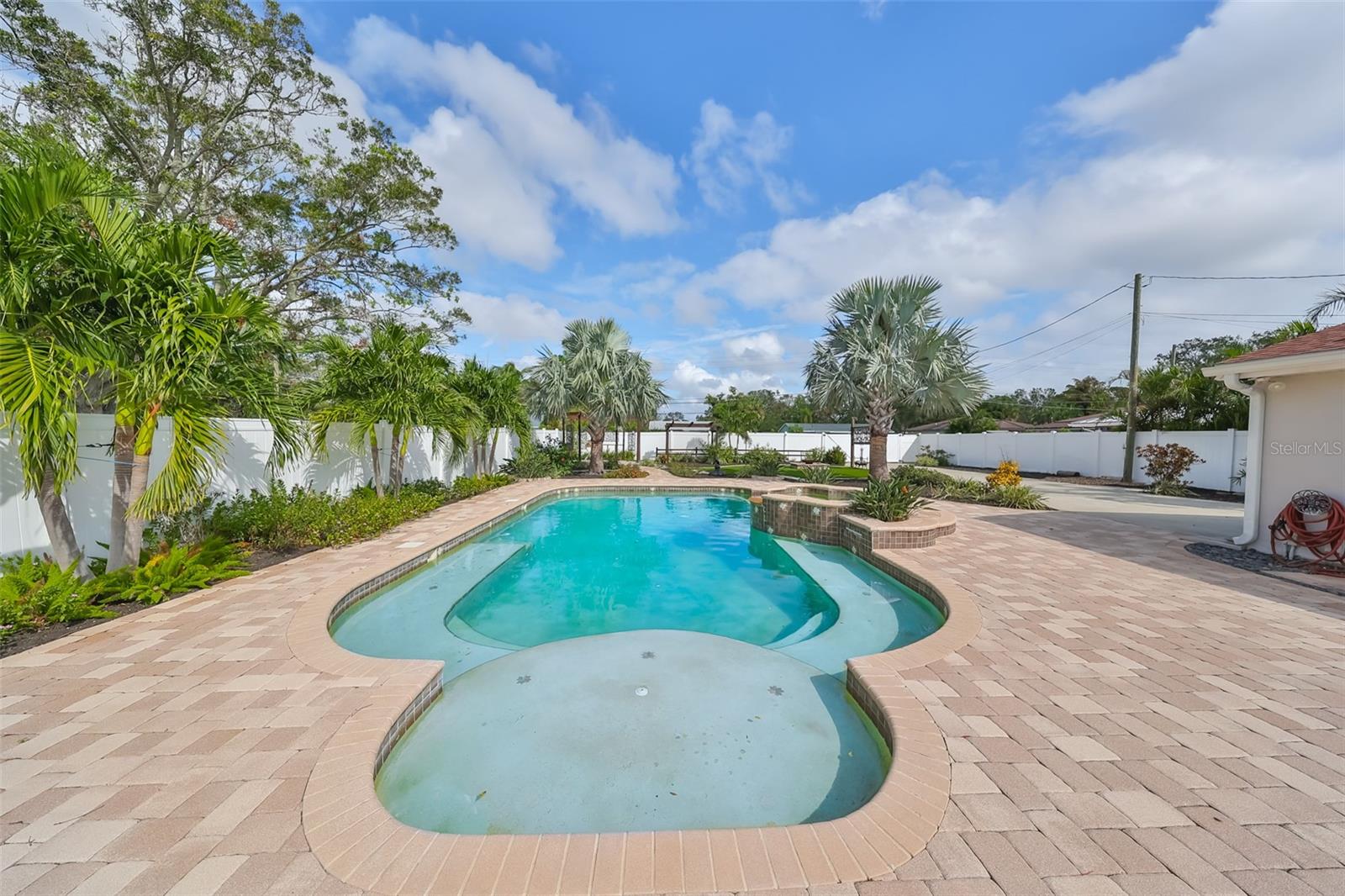 Pool and paver surround for loads of fun in the sun year round~~