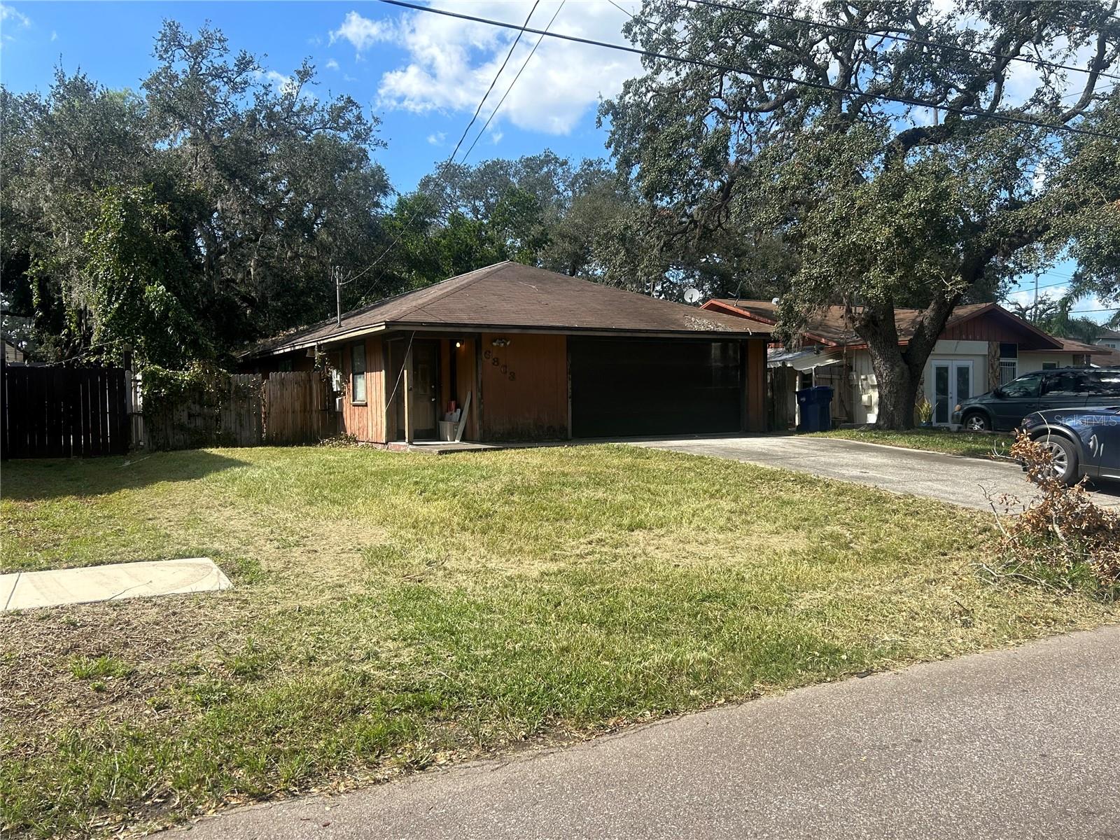 Front View showing elevation of lot