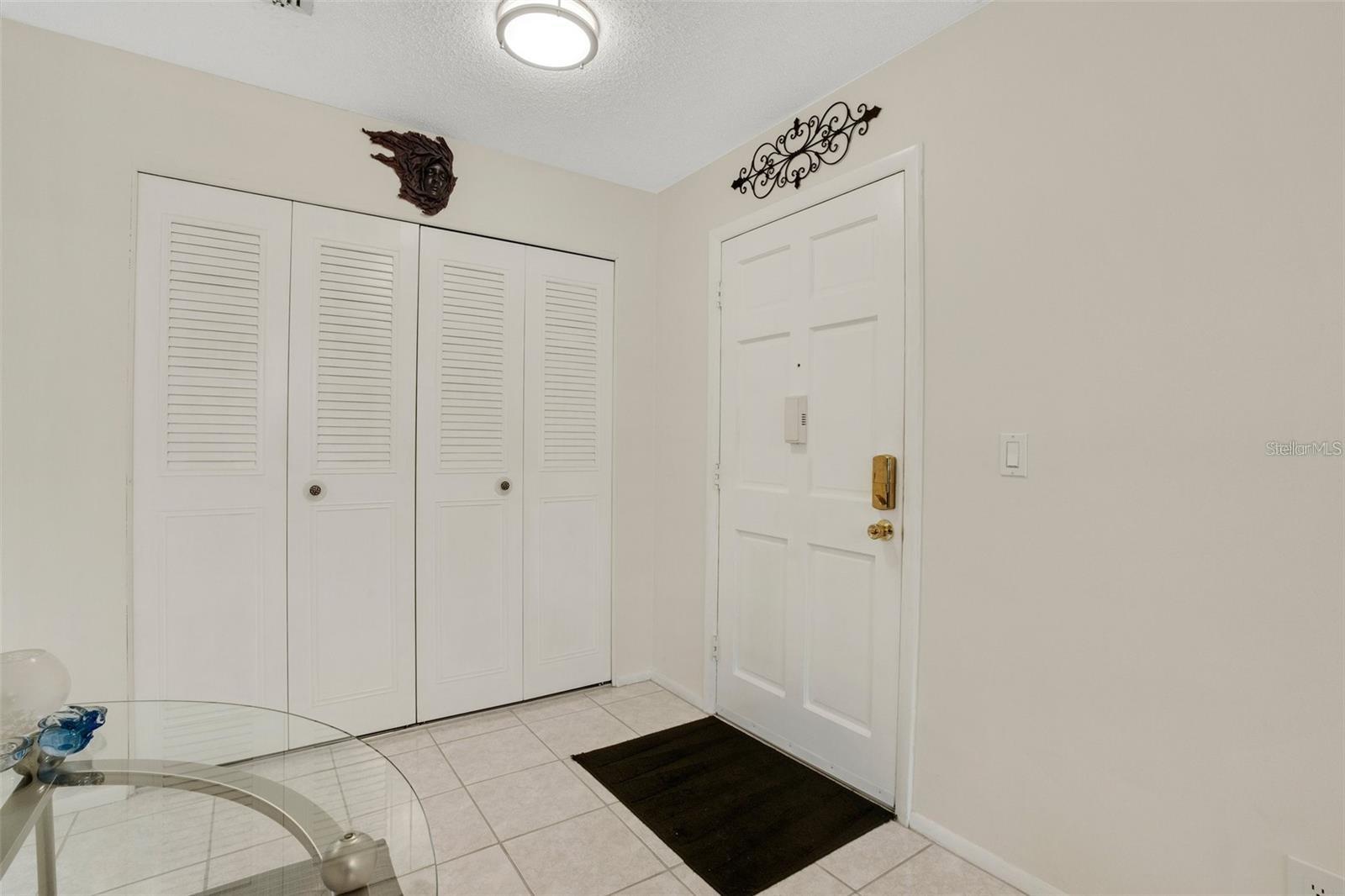 Entry with large closet