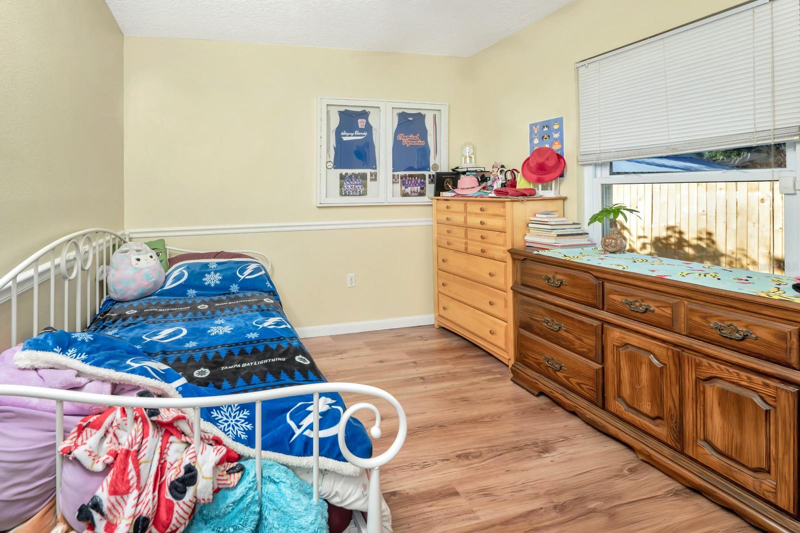 Bedroom #3 with Wood Laminate Flooring.