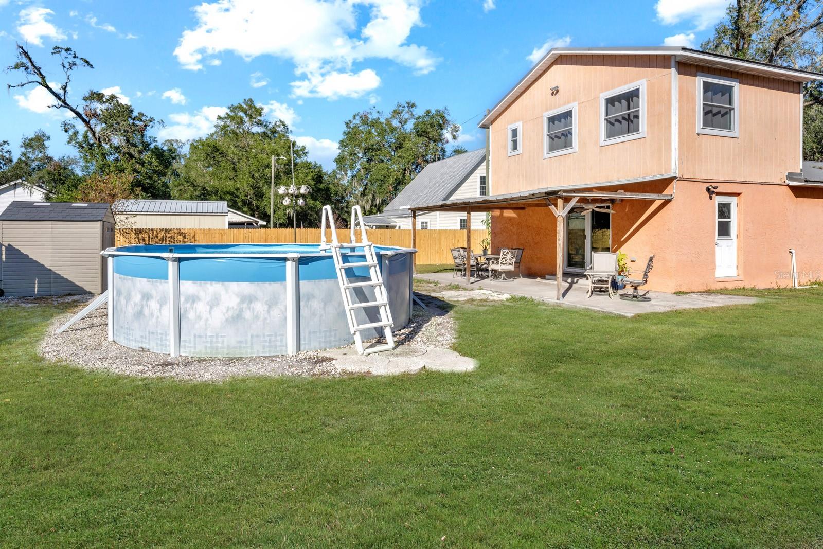 14X30 Above-Ground Pool with a Sand Filter Pump