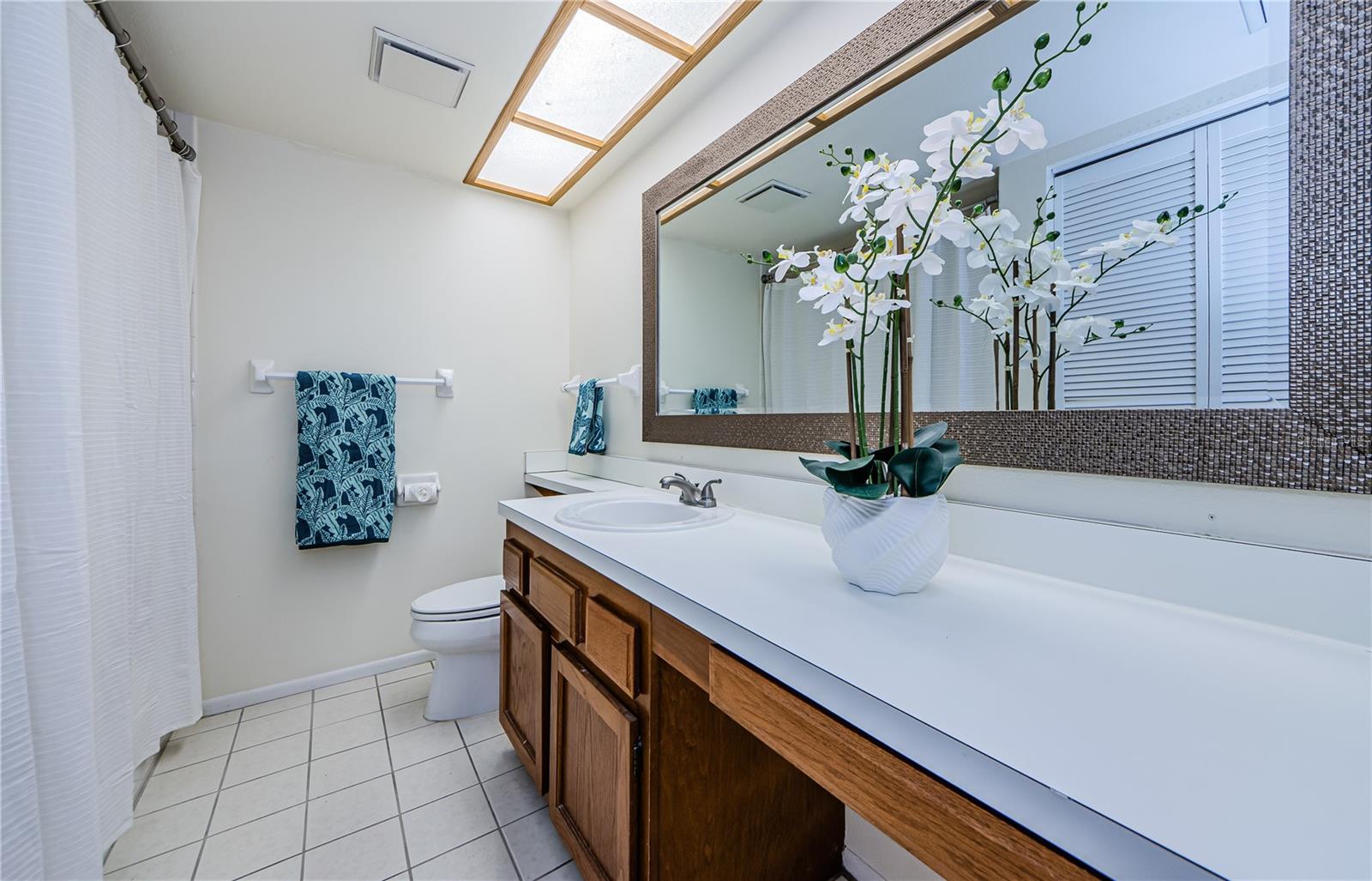 Master Bathroom with vanity area.