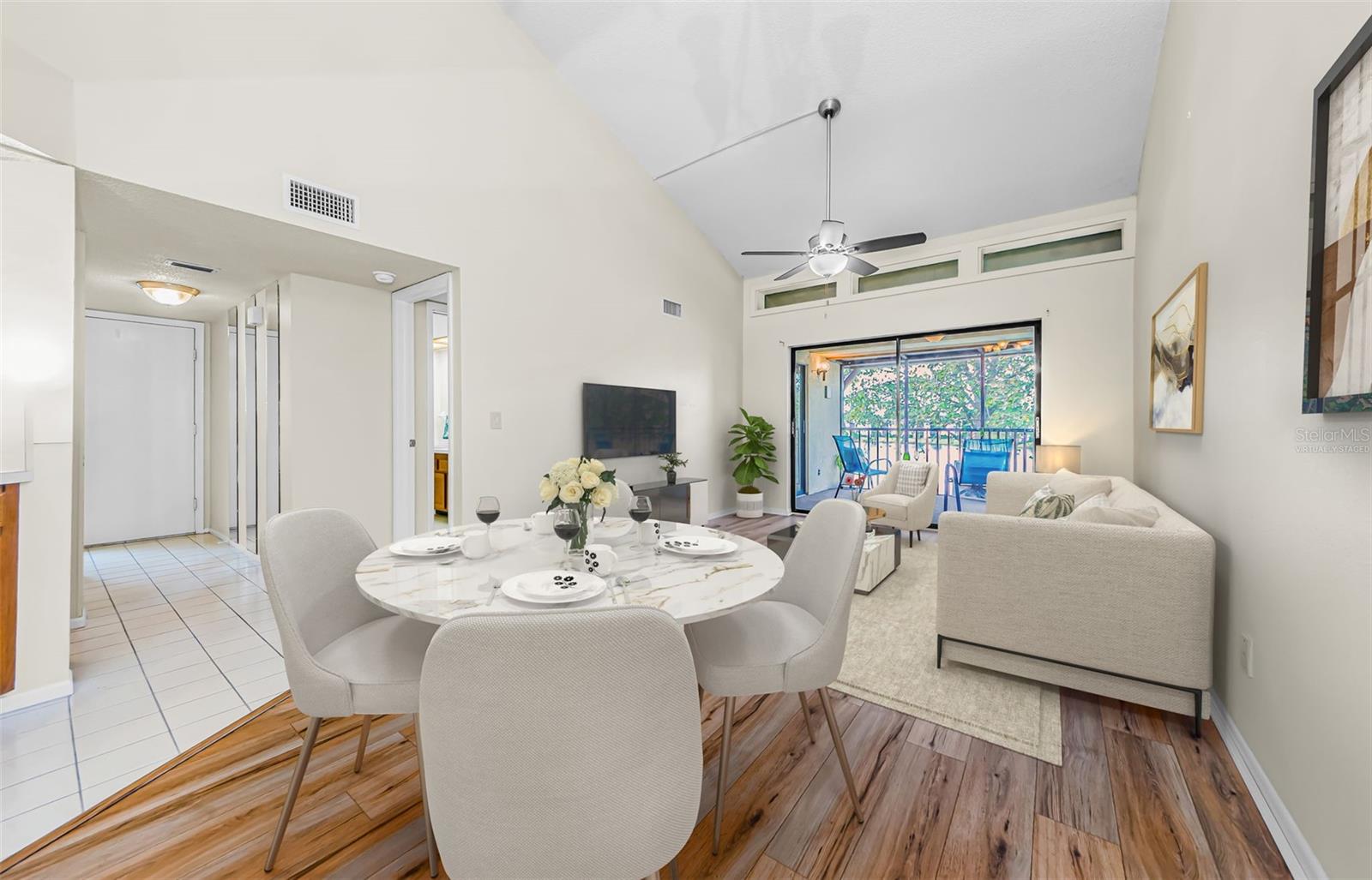 Foyer/Dining room- (photo virtually staged)