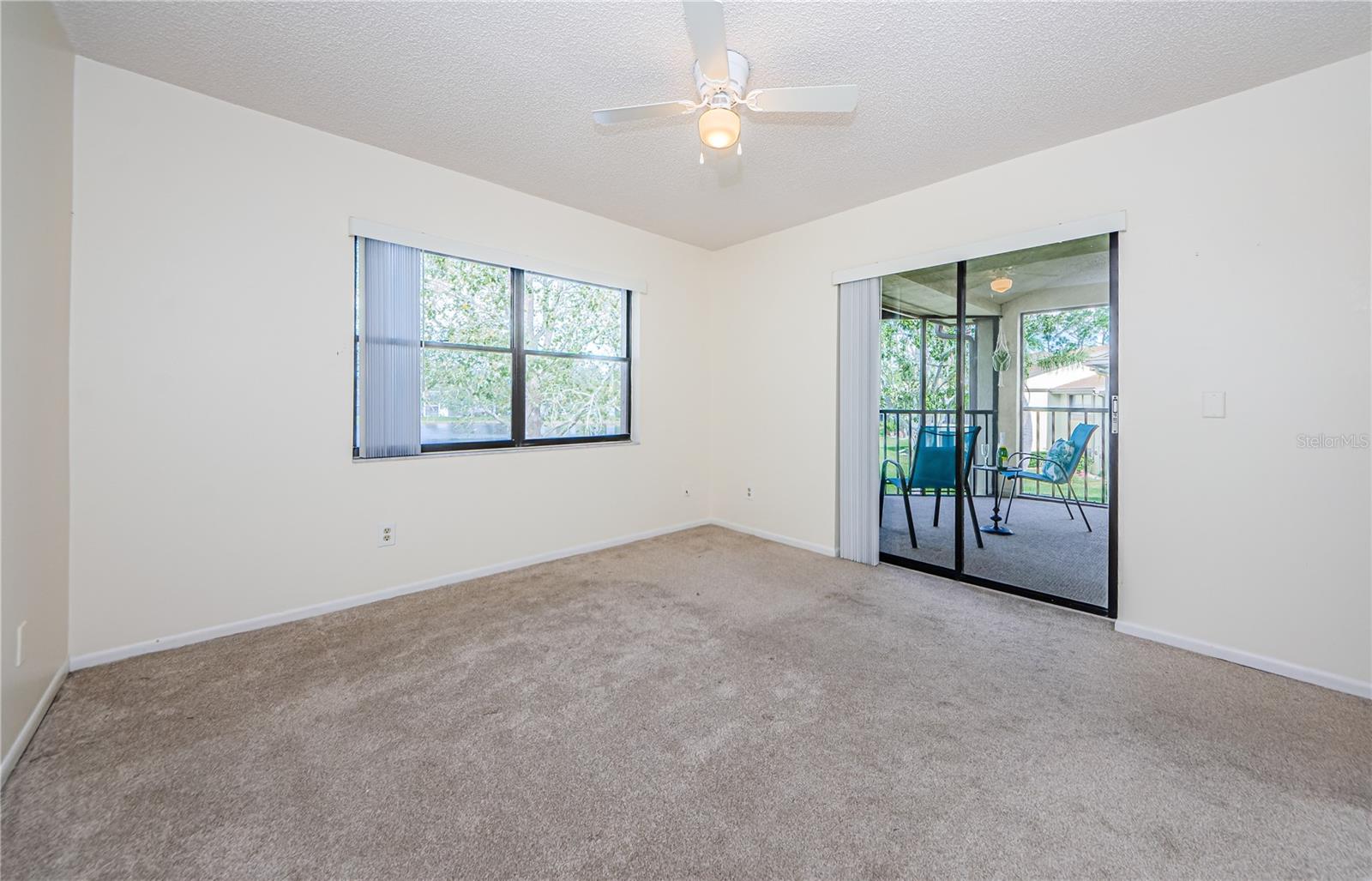 Master Bedroom opens to the balcony