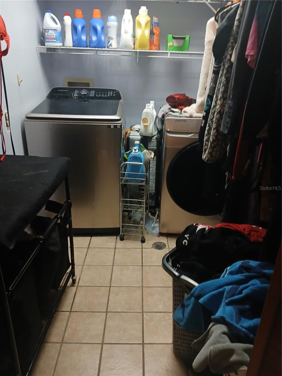 Inside laundry room