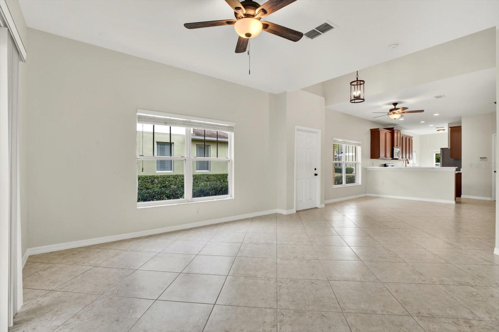 Tile floors & grout recently deep cleaned