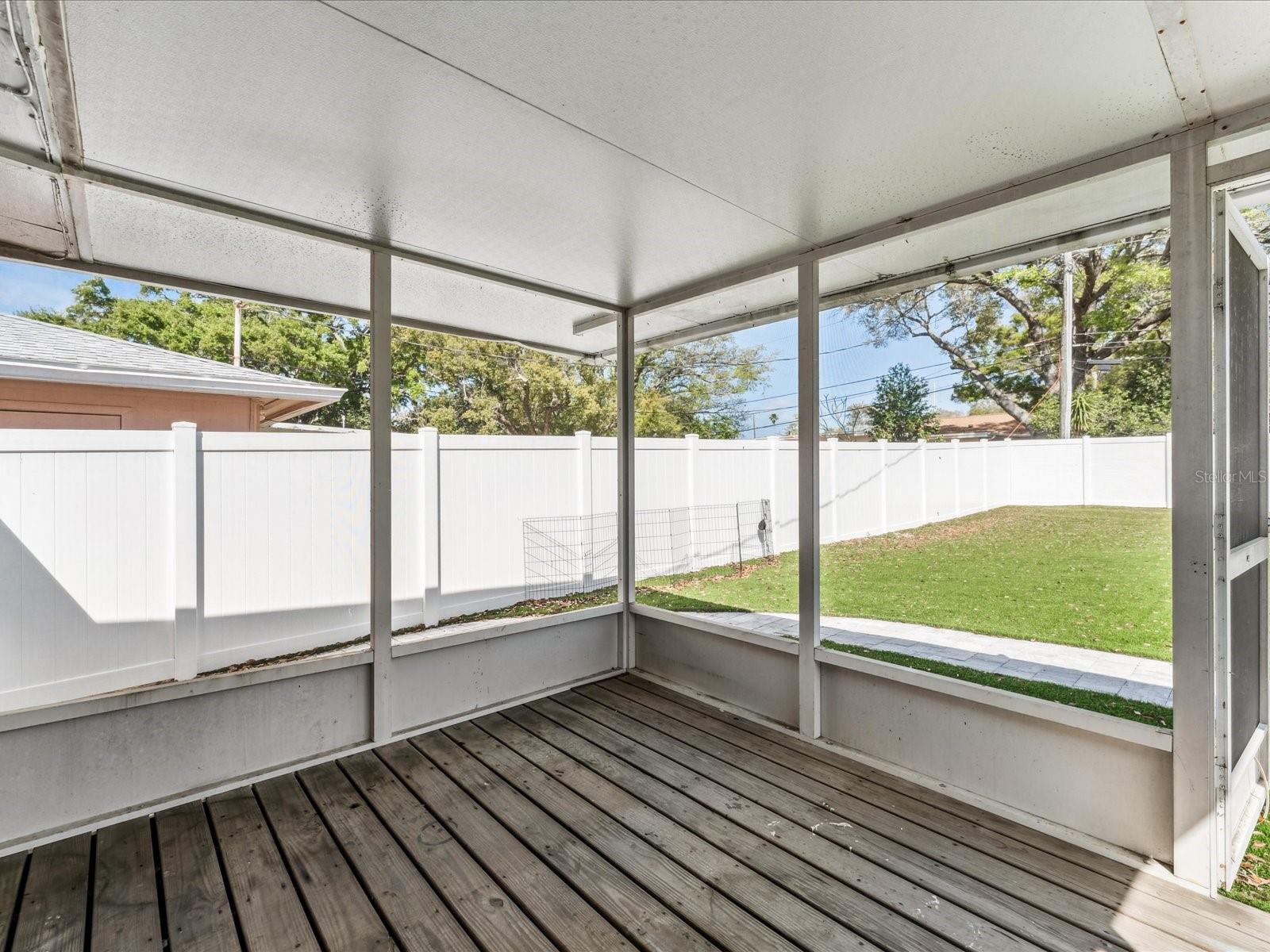 Exterior Screened Porch