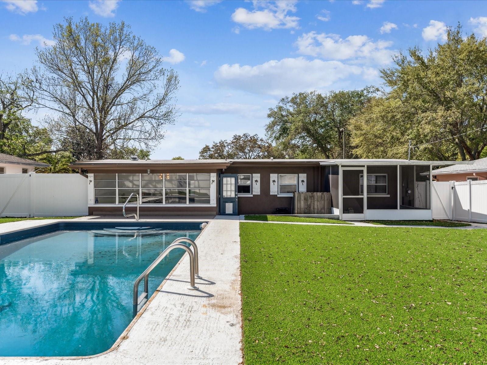 Pool, Yard and Exterior of Home