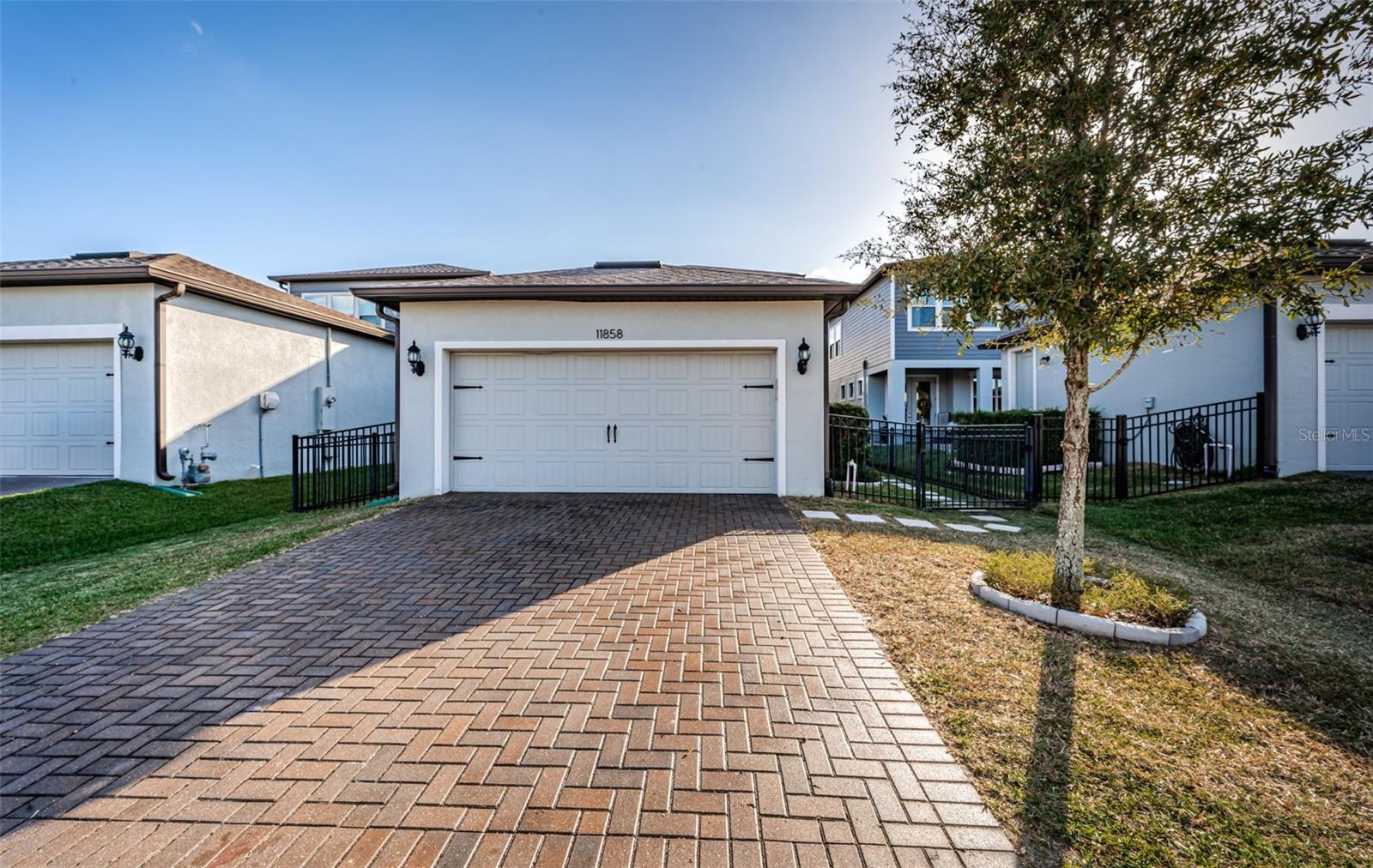 2 car rear load garage - long driveway