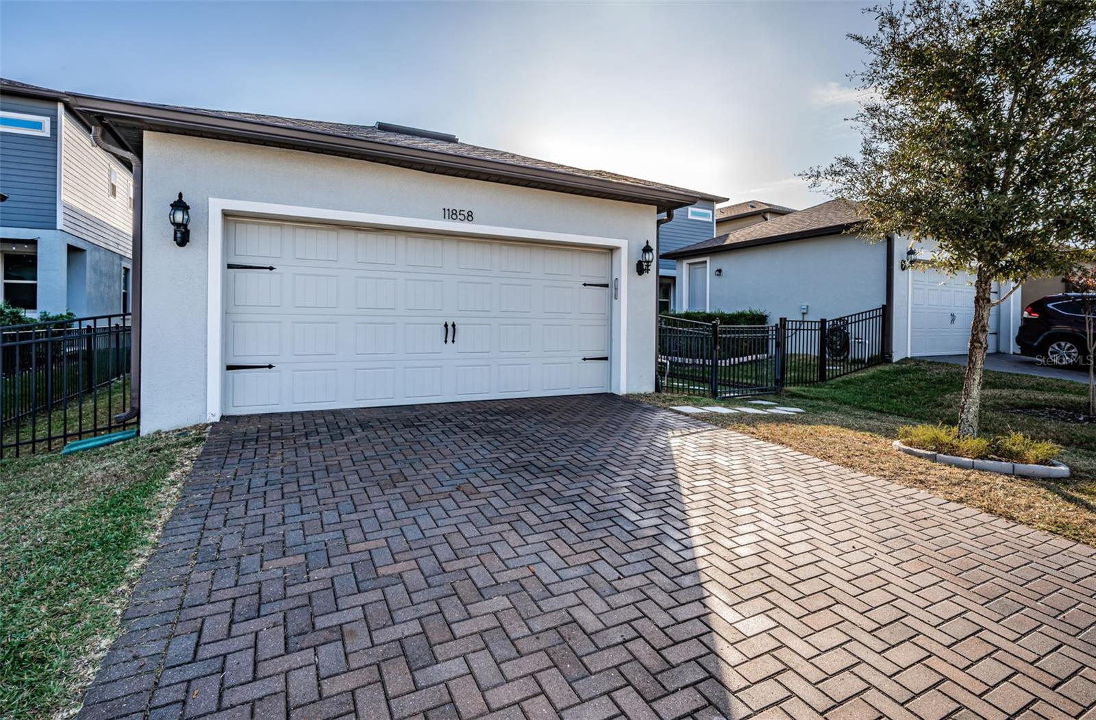 Rear load 2 car garage