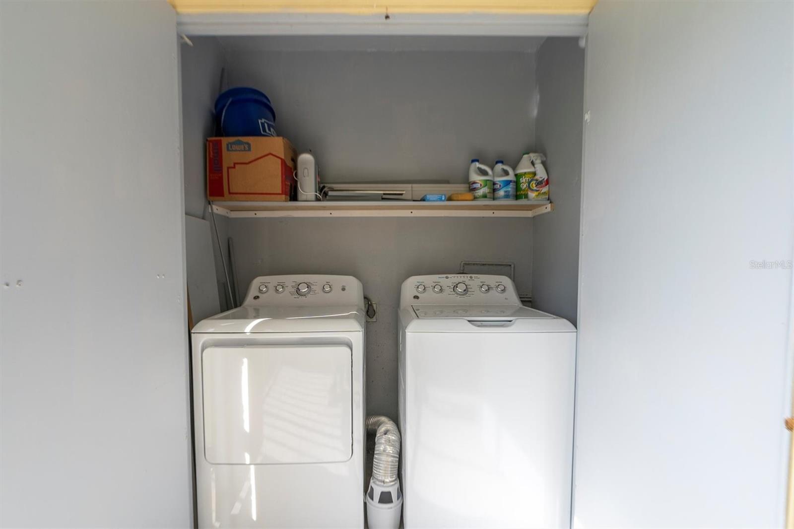 Washer and Dryer on balcony