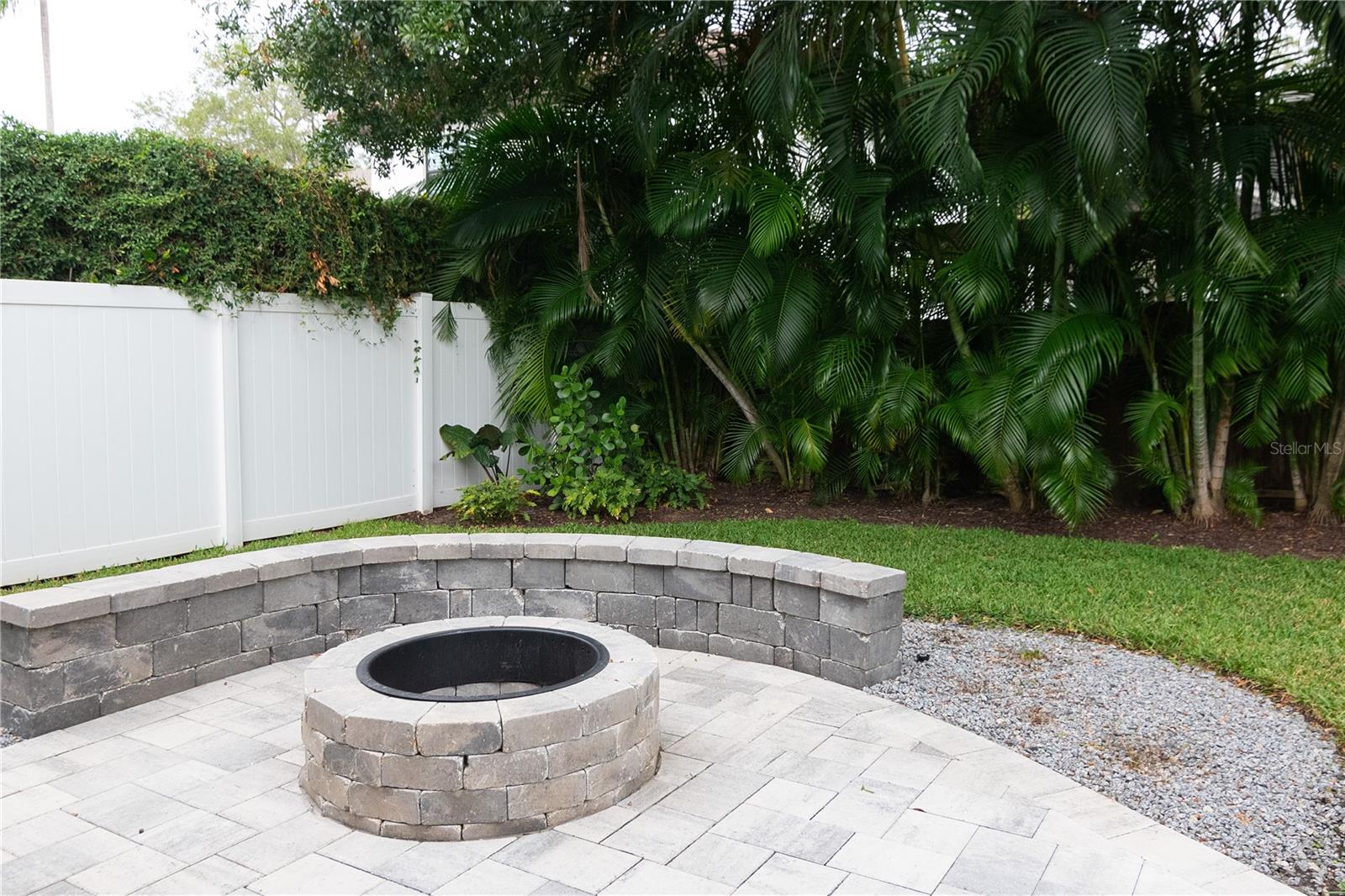 Firepit with built in seating