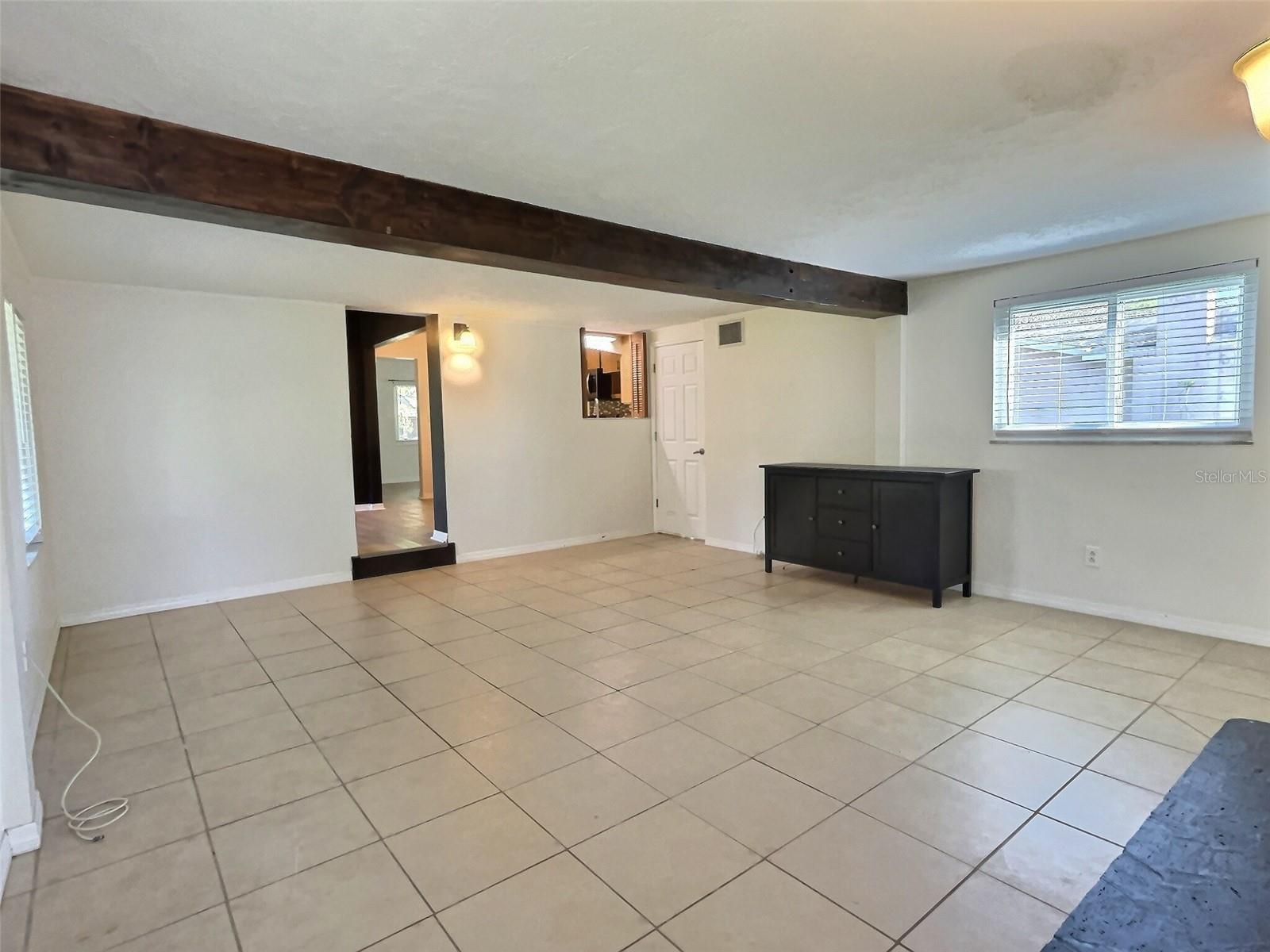 Family room looking toward back porch