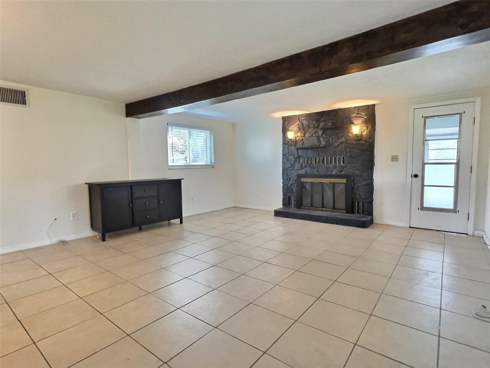 Family room looking toward back porch