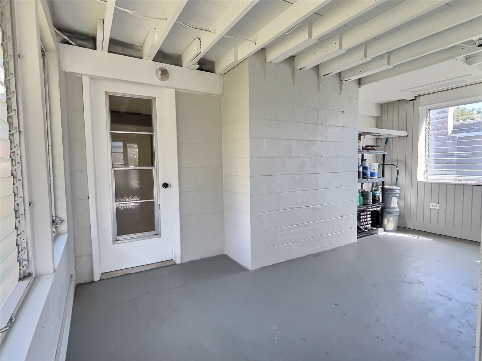 Enormous back porch area - almost 500 square feet under the roof. So much possibility!