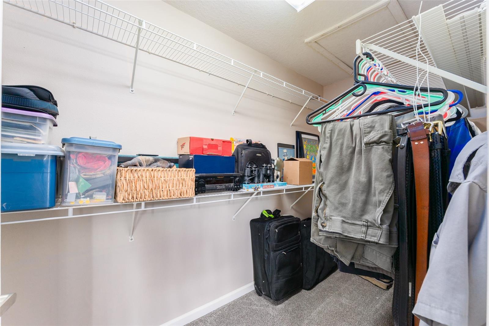 Spacious Primary Walk in Closet