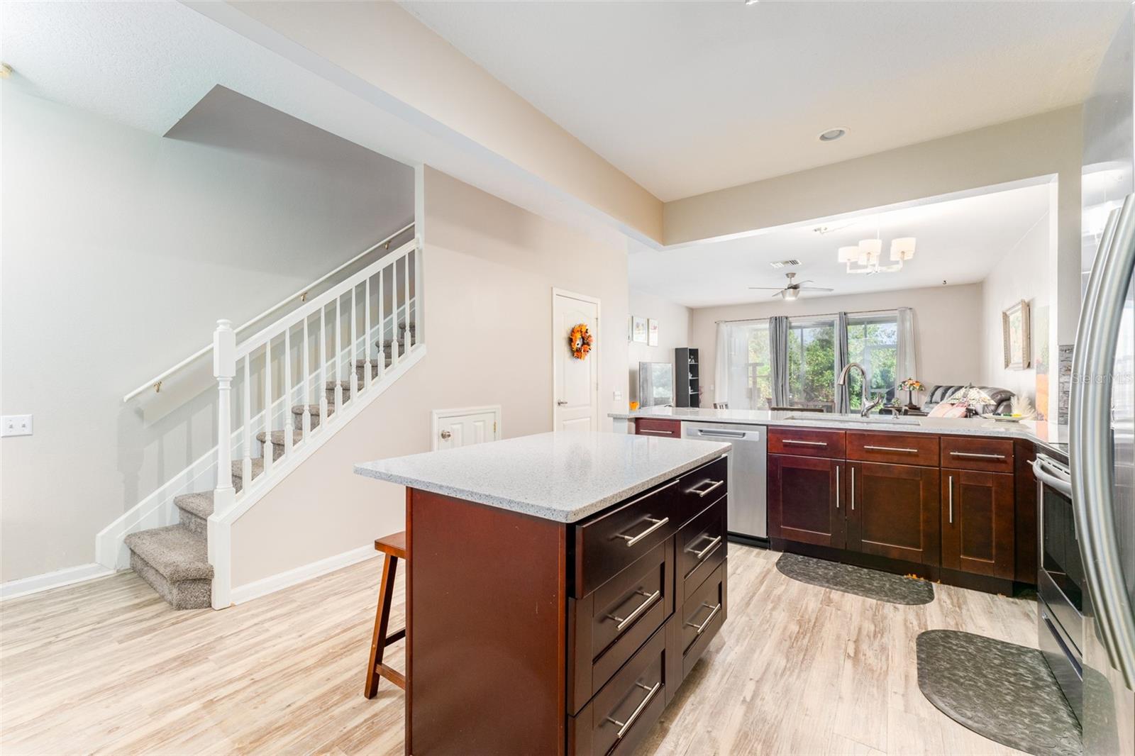 Lovely Updated Kitchen with New Cabinetry, Quartz Tops, SS Appliances