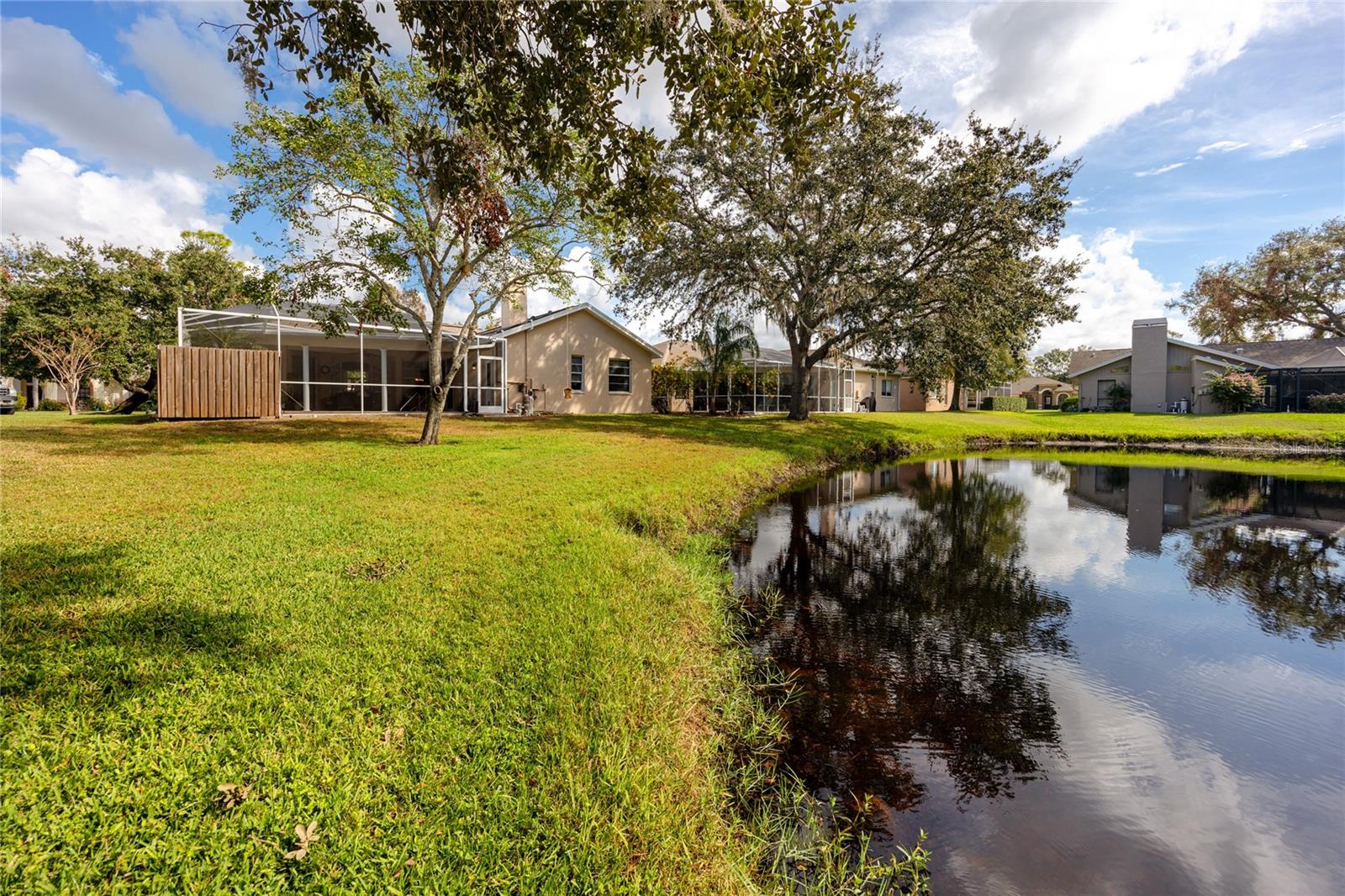 Back yard and pond -4466 Worthington Ct, Palm Harbor, FL 34685