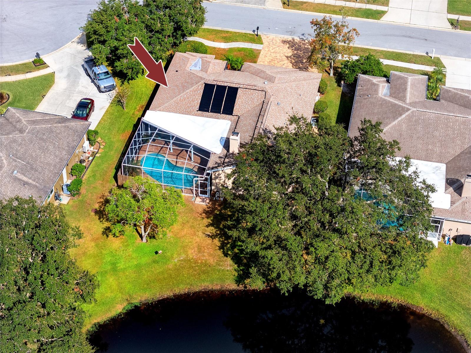 Aerial view -4466 Worthington Ct, Palm Harbor, FL 34685