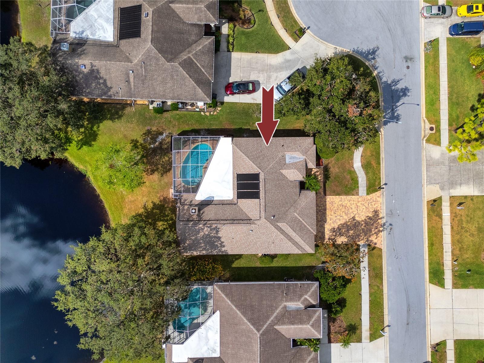 Aerial view of lot -4466 Worthington Ct, Palm Harbor, FL 34685