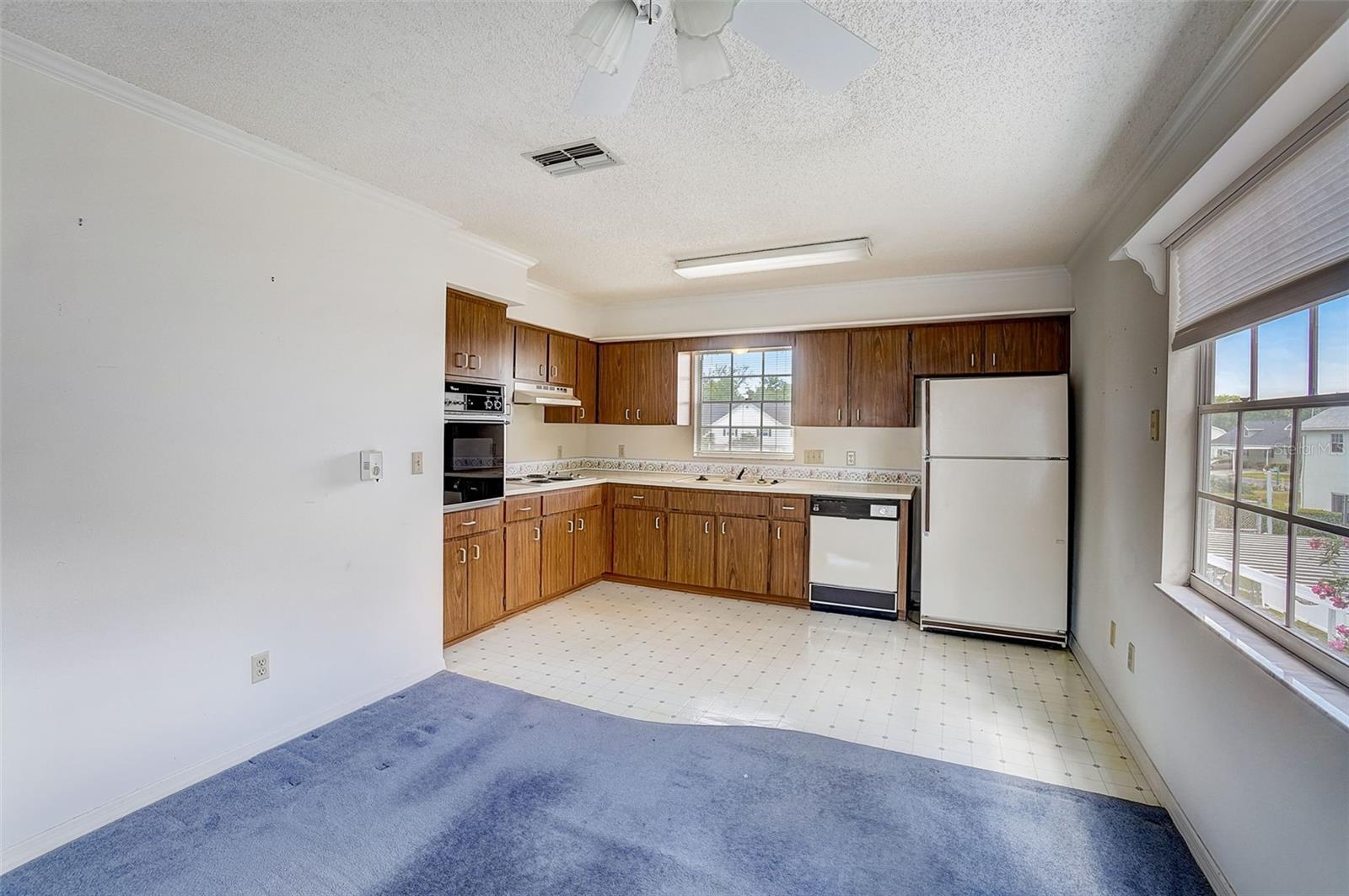 Second floor loft and kitchen