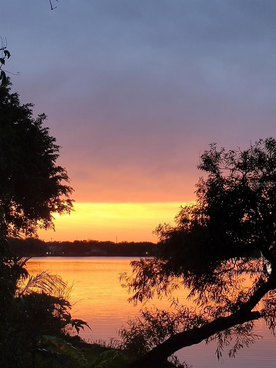 A small glimpse of the amazing sunsets from your back yard