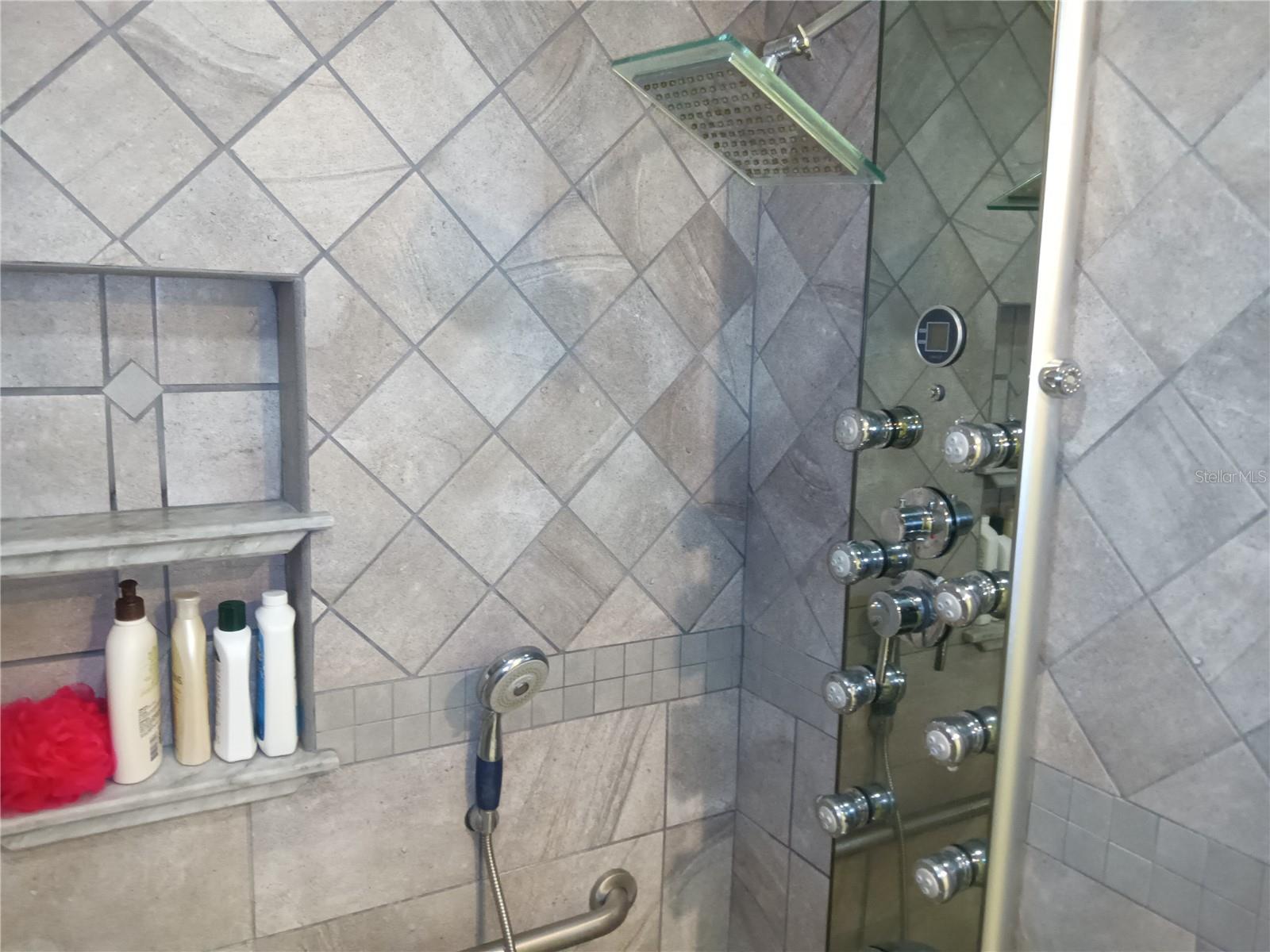 multiple shower heads in master shower