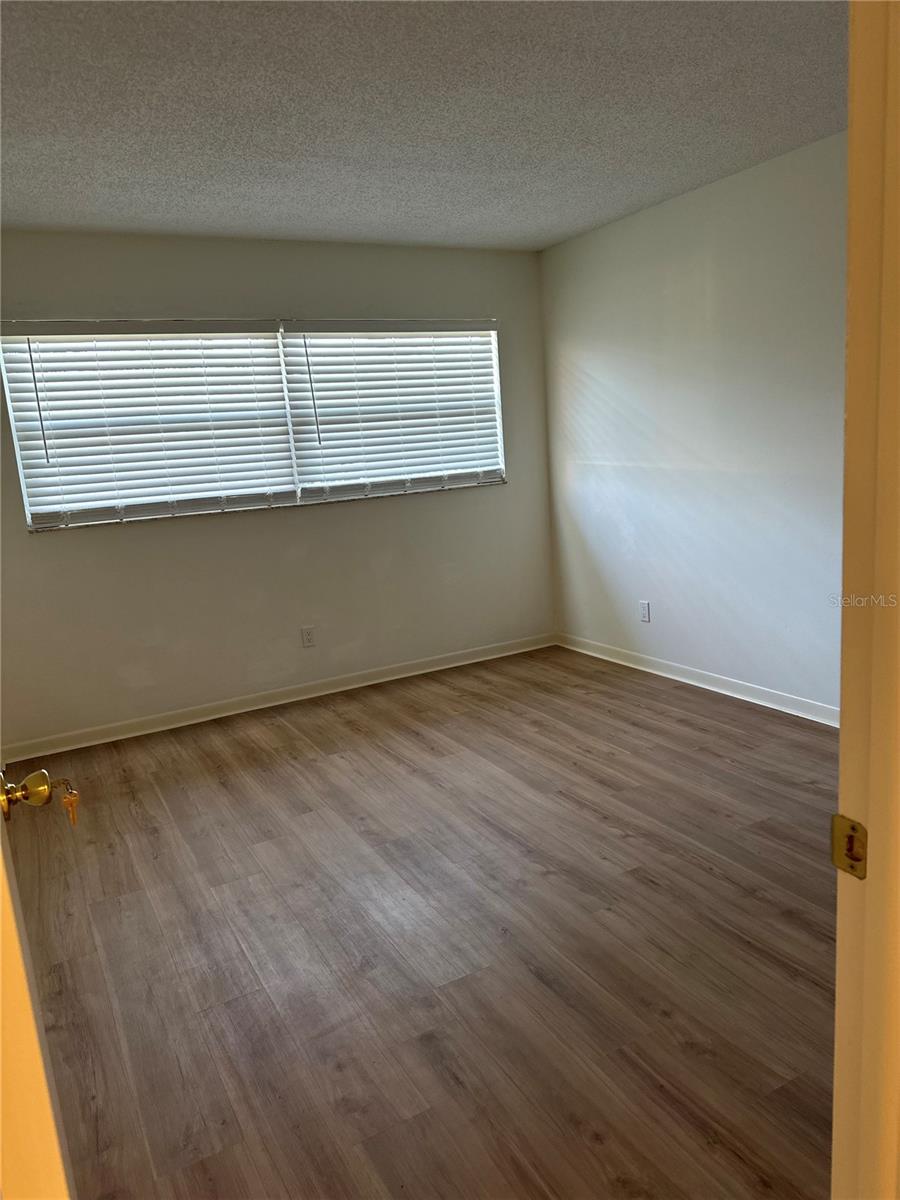 Bedroom with double closets