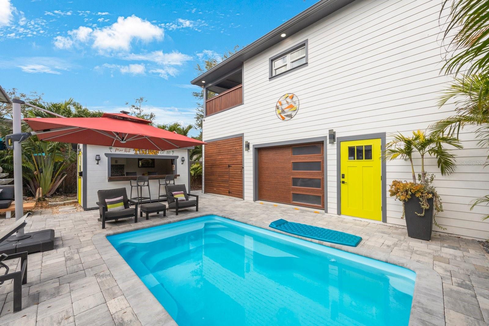 Paver Pool Deck W/Heated Saltwater Pool