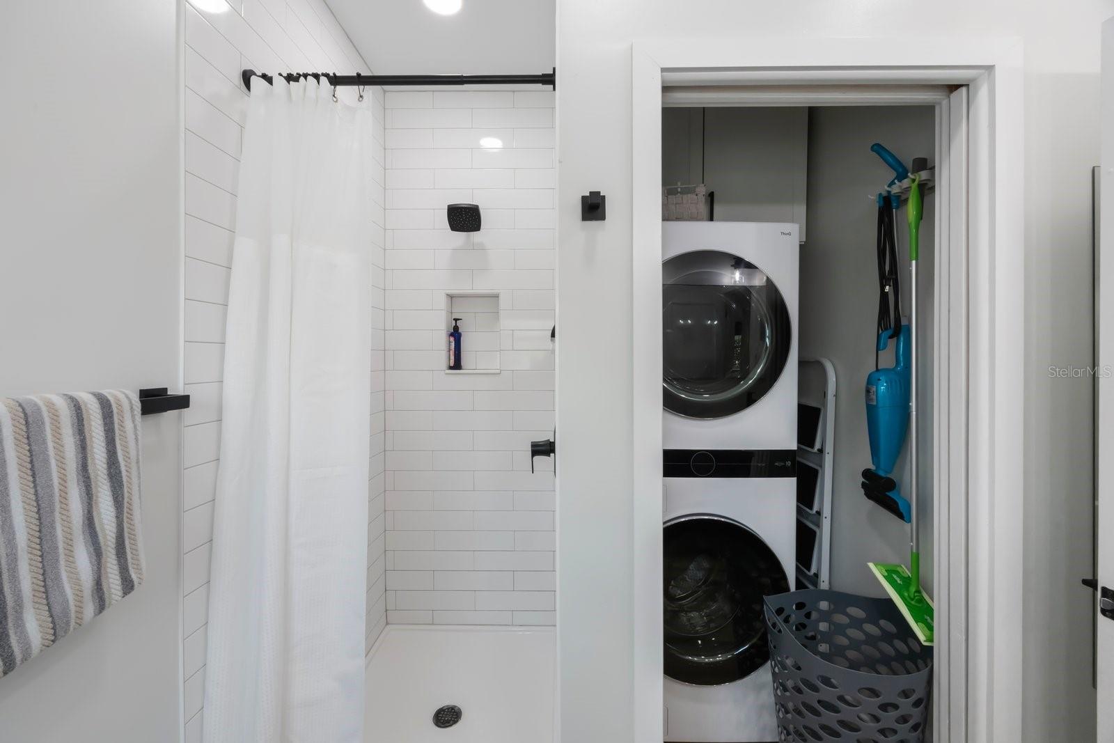 Laundry Closet W/ Storage Space