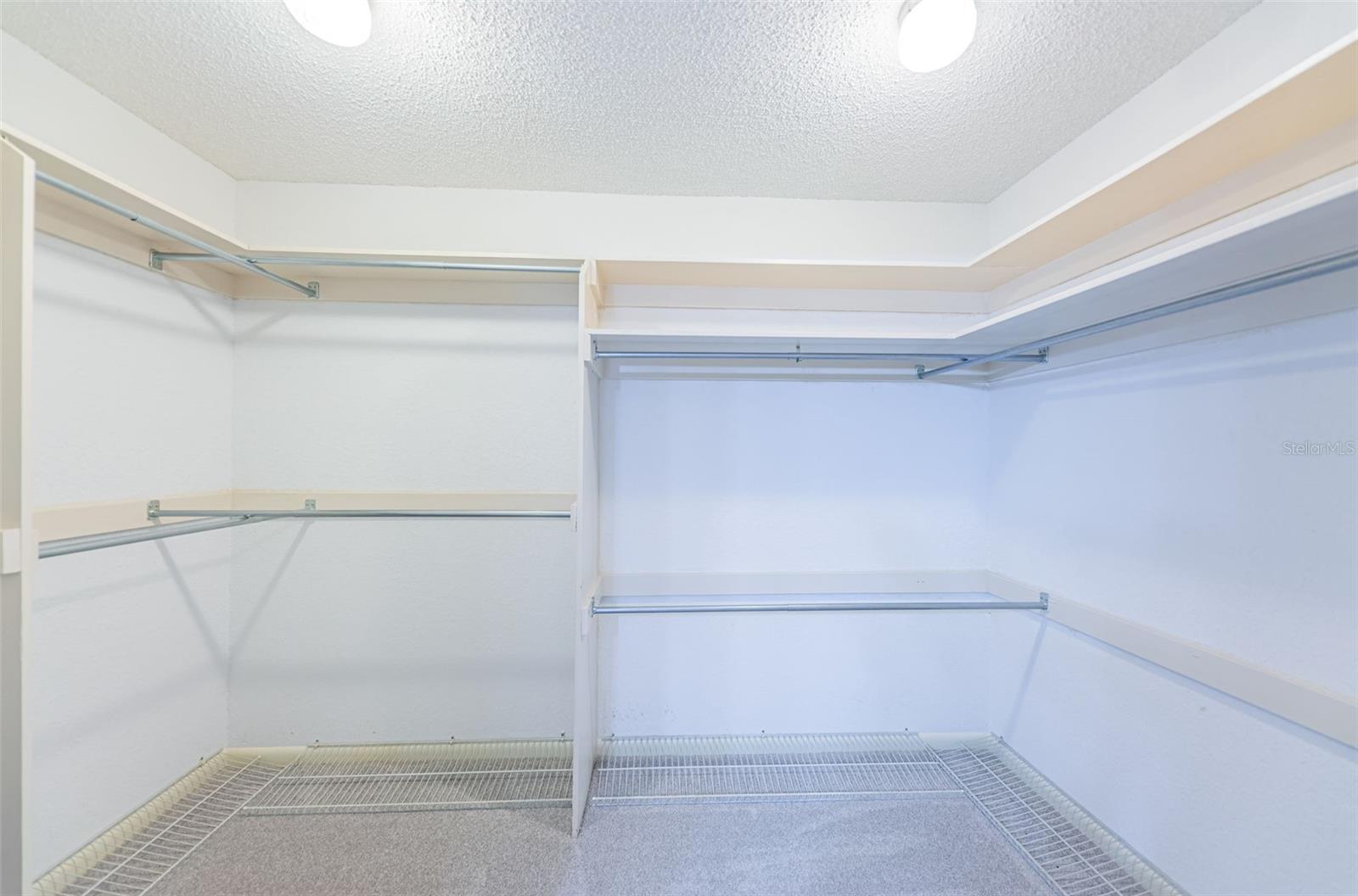 Primary large walk-in closet