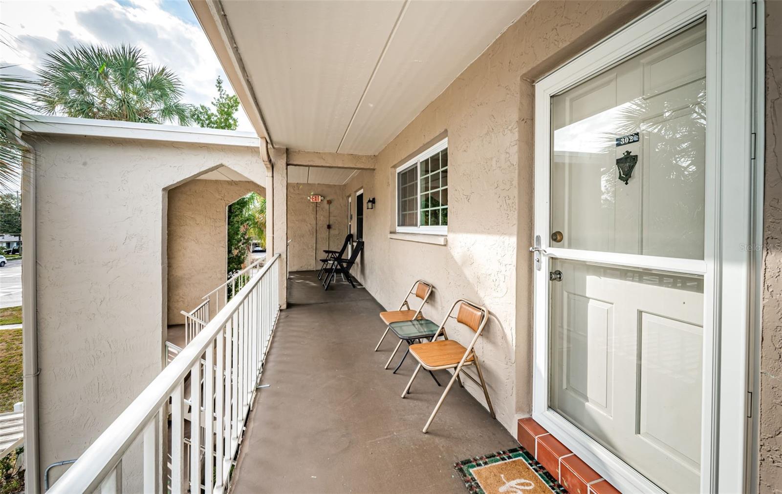 Enjoy your morning coffee from your front porch sitting area!