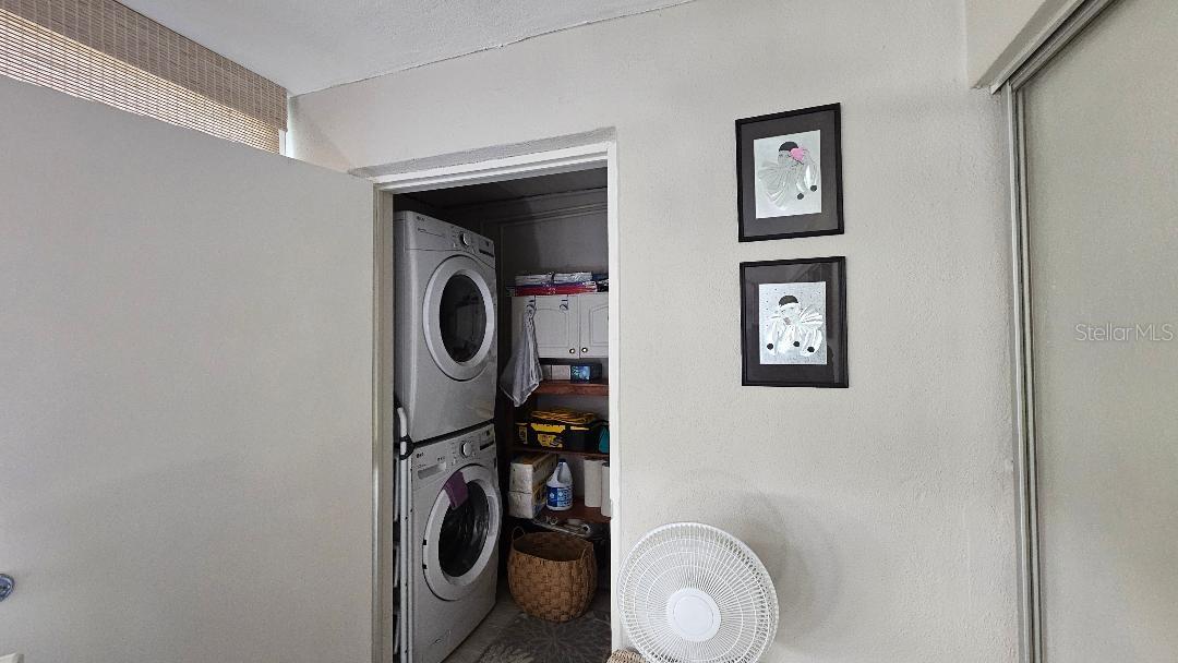 large stackable washer and dryer.