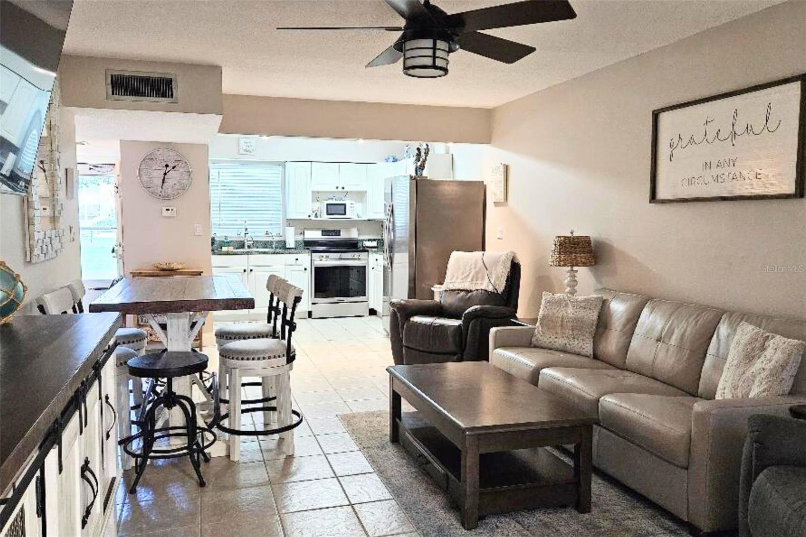 LIVING ROOM DINING ROOM COMBINATION.