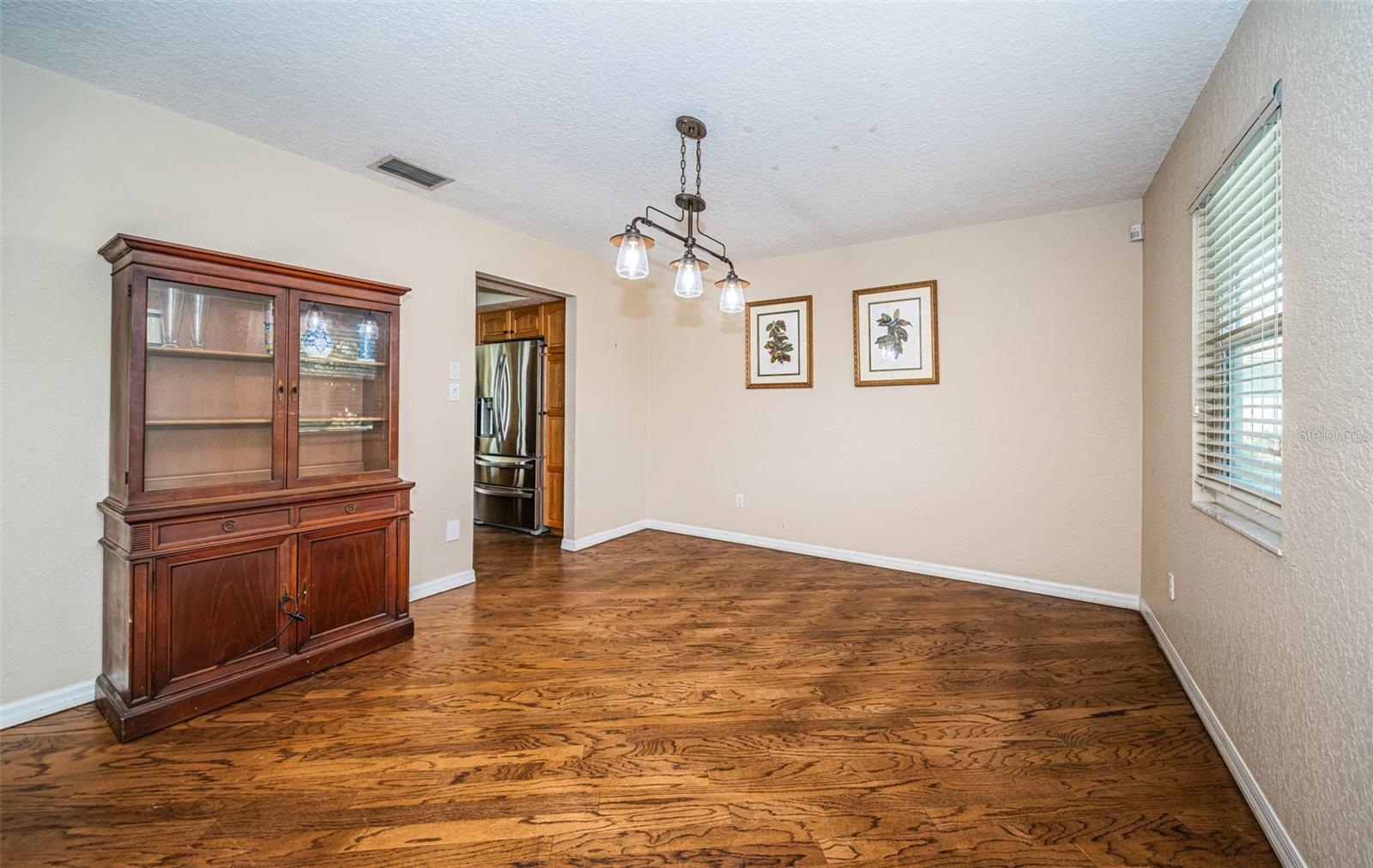 Separate dining room.